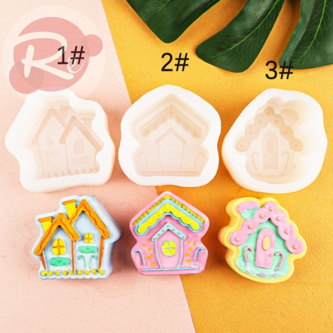 Khuôn Silicon - Bộ 3 ngôi nhà