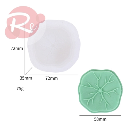 Khuôn Silicon - Bộ 2 khuôn hoa sen, cành sen