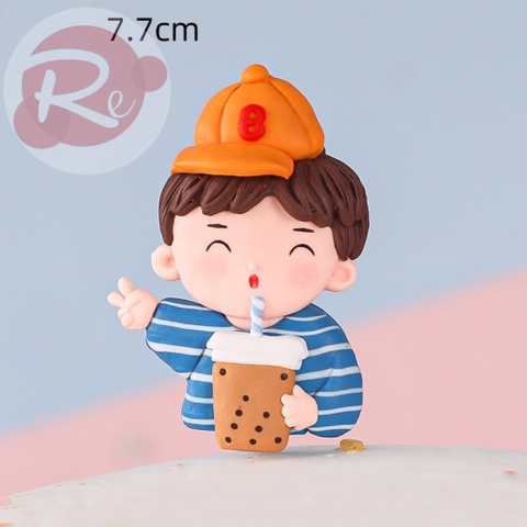 Que cắm Silicon - Bé trai uống TS