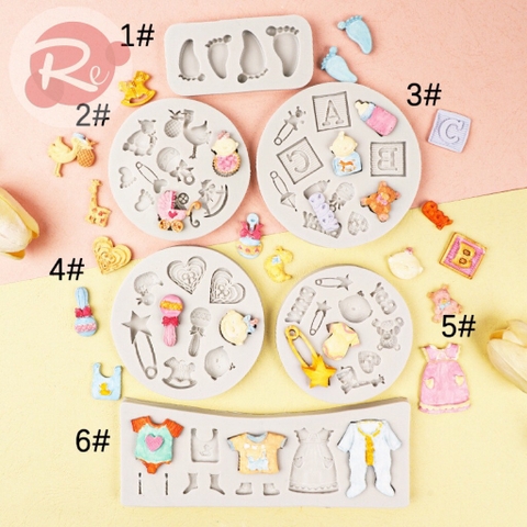 Khuôn Silicon - Bộ 6 khuôn thôi nôi