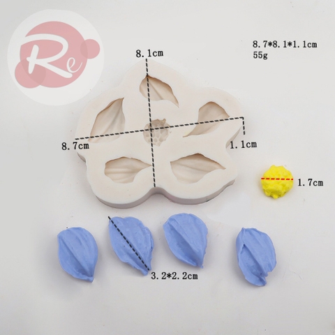 Khuôn Silicon - Hoa bay size nhỏ