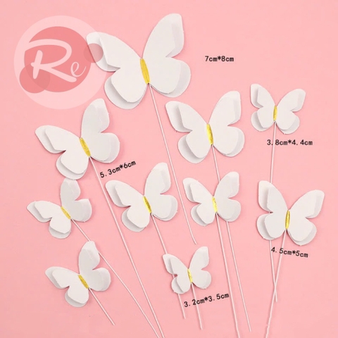 10 bướm 2 lớp - Trắng