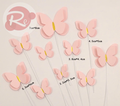 10 bướm 2 lớp - Hồng