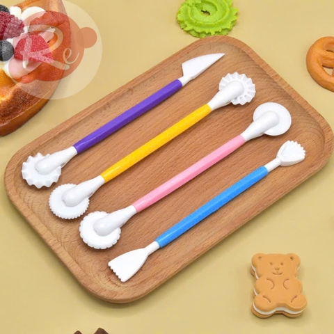 Bộ 4 dụng cụ, 8 chi tiết tạo hình gumpaste