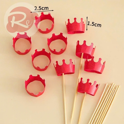 10 Vương miện giấy - Đỏ