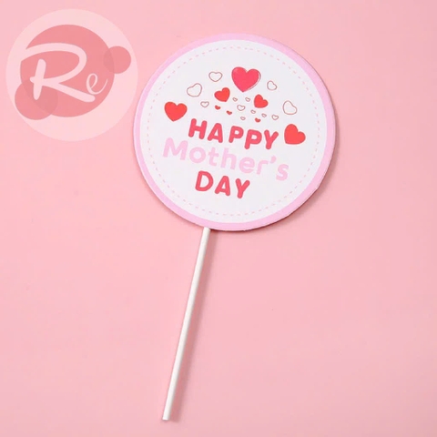 Tag Mother's Day - Mother's tròn trắng
