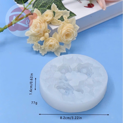 Khuôn Silicon - Vòng hoa hồng