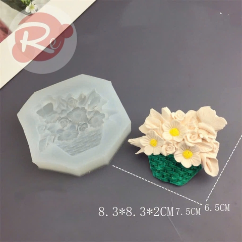 Khuôn Silicon - Giỏ hoa