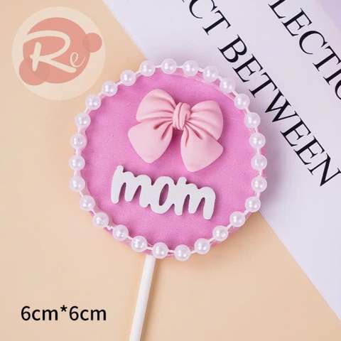 Que cắm - Nơ Mom - Hồng
