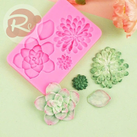 Khuôn Silicon - Sen đá bắp cải