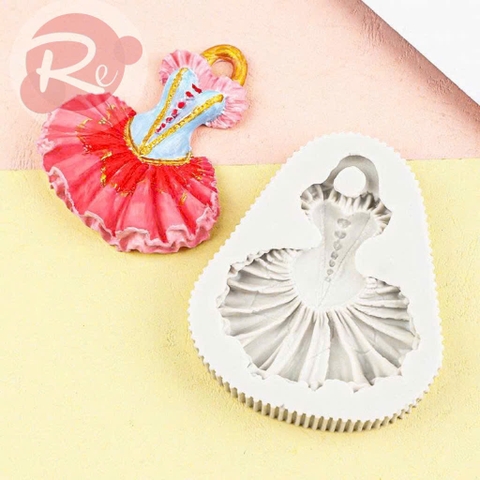 Khuôn Silicon - Váy công chúa Barbie