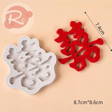 Khuôn silicon - Chữ Hỷ