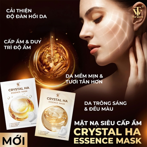 Mặt nạ dưỡng ẩm, cấp ẩm, giúp dưỡng trắng sáng da Crystal HA Essence Mask