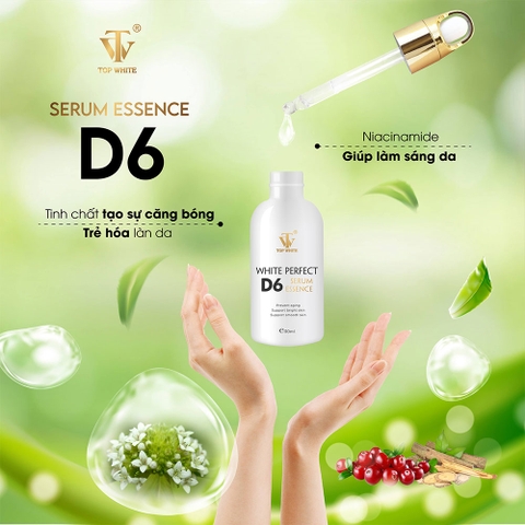 White Perfect D6 Serum Essence tinh chất tạo sự căng bóng, trẻ hóa làn da