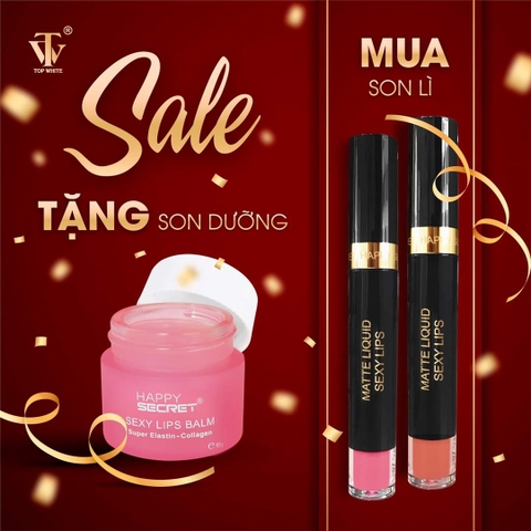 KHUYẾN MÃI TẶNG SON DƯỠNG KHI MUA 2 SON LÌ