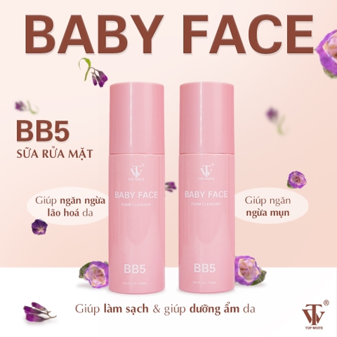 Sữa rửa mặt ngăn ngừa mụn Baby Face Foam Cleanser BB5