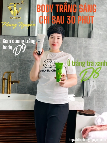 Combo tắm trắng và dưỡng trắng body tại nhà