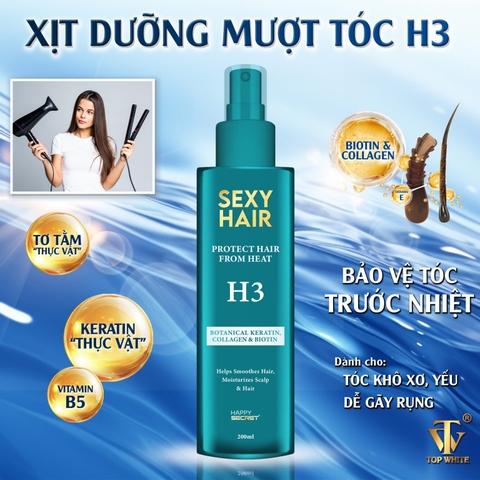 Xịt dưỡng mượt tóc, bảo vệ tóc khỏi nhiệt Sexy Hair Protect Hair From Heat H3