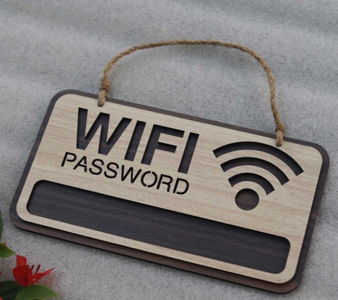 Bảng Wifi Gỗ Decor quán