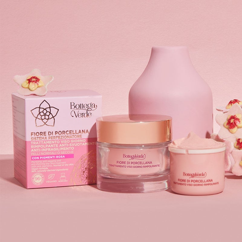 Kem dưỡng da ban ngày: FIORE DI PORCELLANA SISTEMA PERFEZIONATORE TRATTAMENTO VISO GIORNO