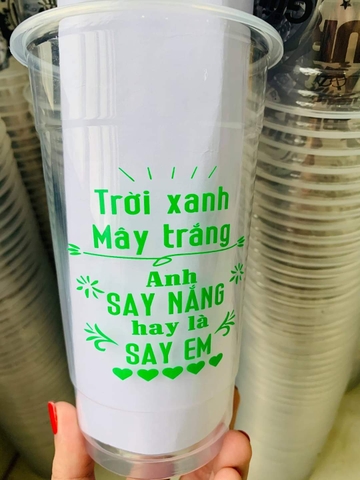 IN TRÊN LY TRÀ SỮA