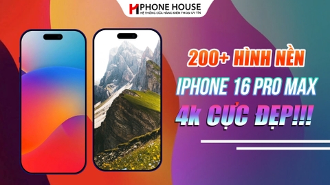 Hình nền iPhone 16 Pro Max: Đẹp, chuẩn màn hình và cách cài từ thư viện ảnh cá nhân