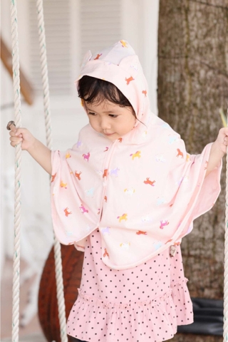 Áo choàng Jumy – Màu Hồng