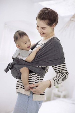 Địu vải Jumy – Xám