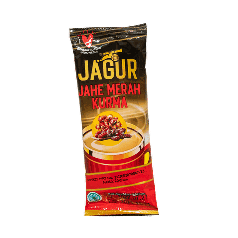 Trà Gừng đỏ vị chà là JAGUR màu đỏ (Túi 12 gói)