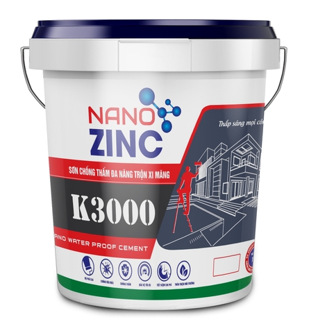 ZINC-K3000-SƠN CHỐNG THẤM ĐA NĂNG TRỘN XI MĂNG