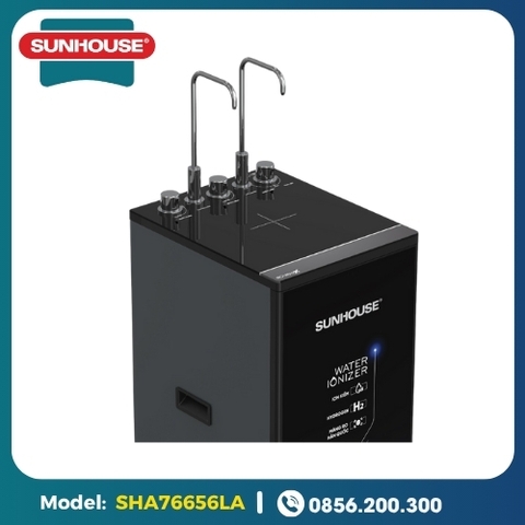 Máy Lọc Nước 4 Chế Độ Nóng - Lạnh - RO - Hydrogen Ion Kiềm UltraX Sunhouse 12 Lõi SHA76656LA