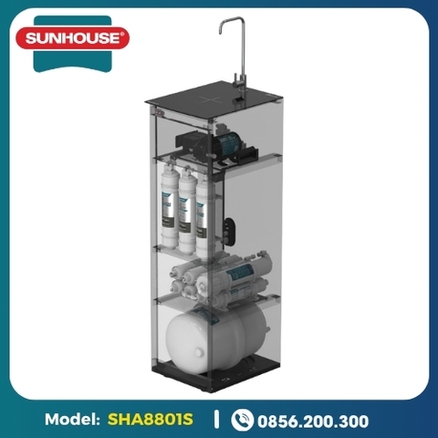 Máy Lọc Nước Tủ Đứng Hydrogen UltraX Sunhouse 11 Lõi SHA8801S