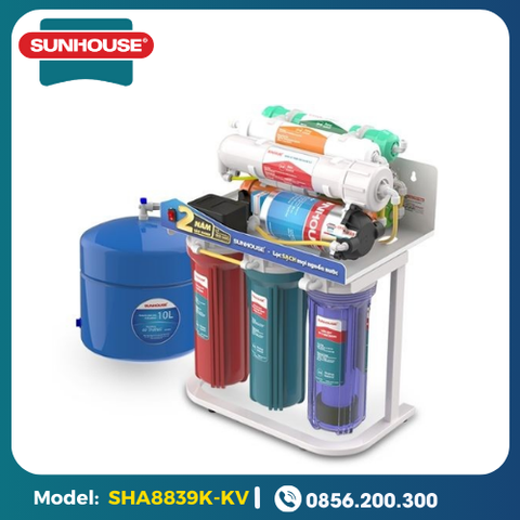 Máy Lọc Nước Không Vỏ Sunhouse 9 Lõi SHA8839K-KV (Lắp Tủ Bếp)