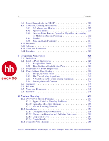 Modern Robotics Mechanics, Planning, and Control