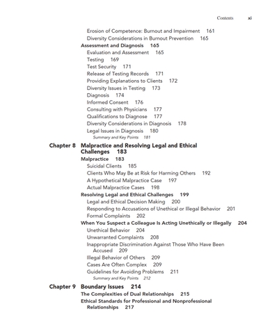 Ethical, Legal, and Professional Issues in Counseling 6th Edition