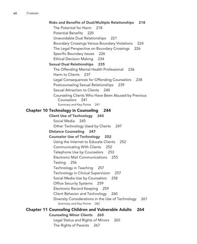 Ethical, Legal, and Professional Issues in Counseling 6th Edition