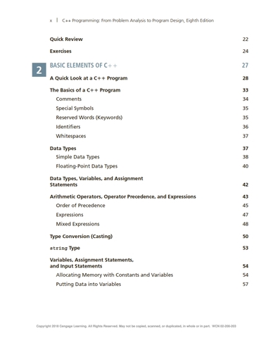 C++ Programming From Problem Analysis to Program Design 8th Edition