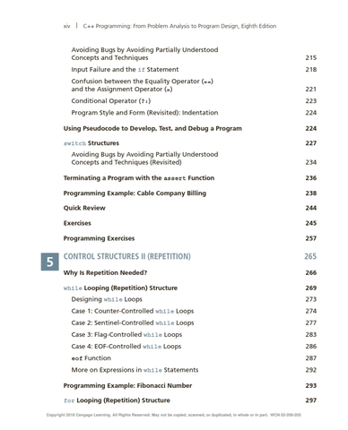 C++ Programming From Problem Analysis to Program Design 8th Edition