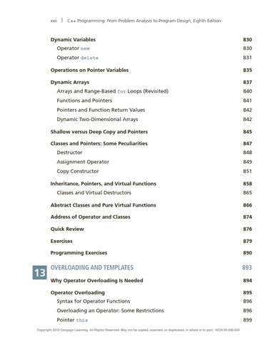 C++ Programming From Problem Analysis to Program Design 8th Edition