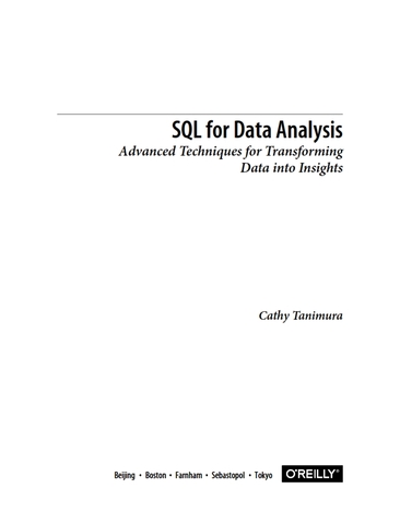 SQL for Data Analysis