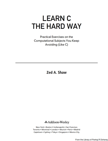 Learn C the Hard Way