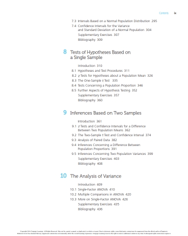 Probability and Statistics for Engineering and the Sciences 9th Edition