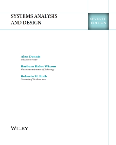 Systems Analysis and Design 7th Edition