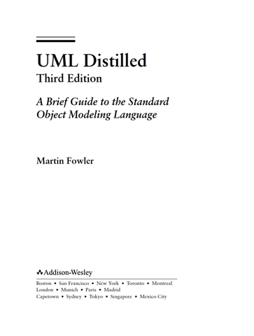UML Distilled 3rd Edition