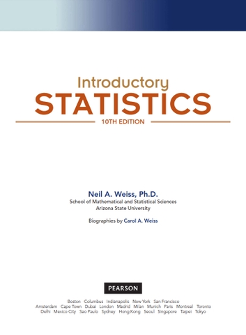 Introductory Statistics 10th Edition