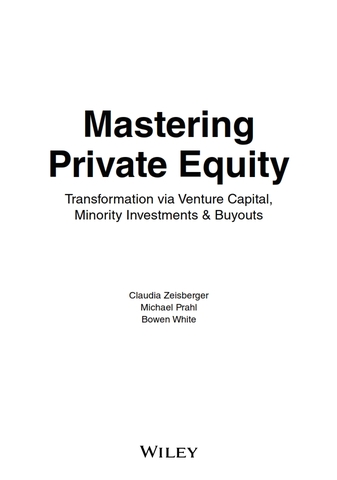Mastering Private Equity