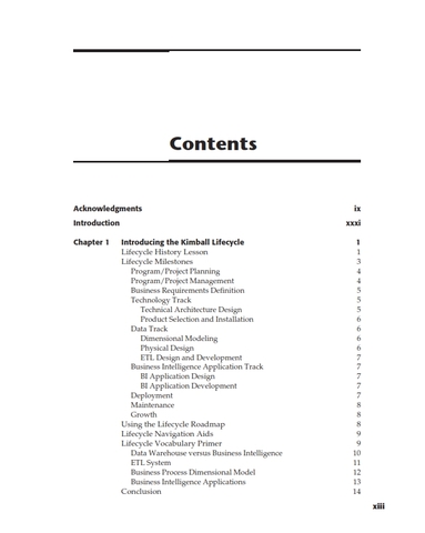 The Data Warehouse Lifecycle Toolkit 2nd Edition