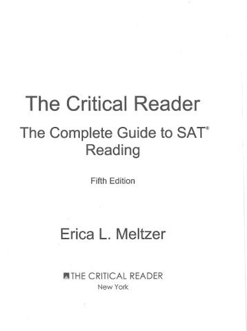 The Complete Guide to SAT Reading 5th Edition