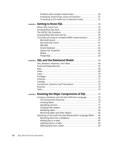 SQL All-in-One For Dummies 4th Edition