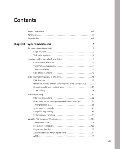 Windows Internals 7th Edition Part 2